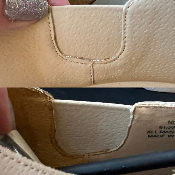 Comfortview Noemi Beige Faux Nubuck Comfort Slip-on Monk Strap Loafer Size 9.5WW - Picture 11 of 15